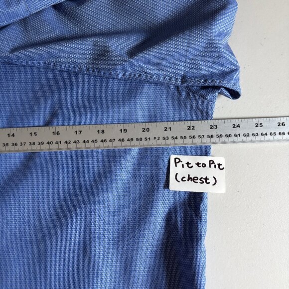 Eton Signature Twill Cotton Contemporary Button Up Shirt - Men's Size 42/16.5 - Picture 7 of 10